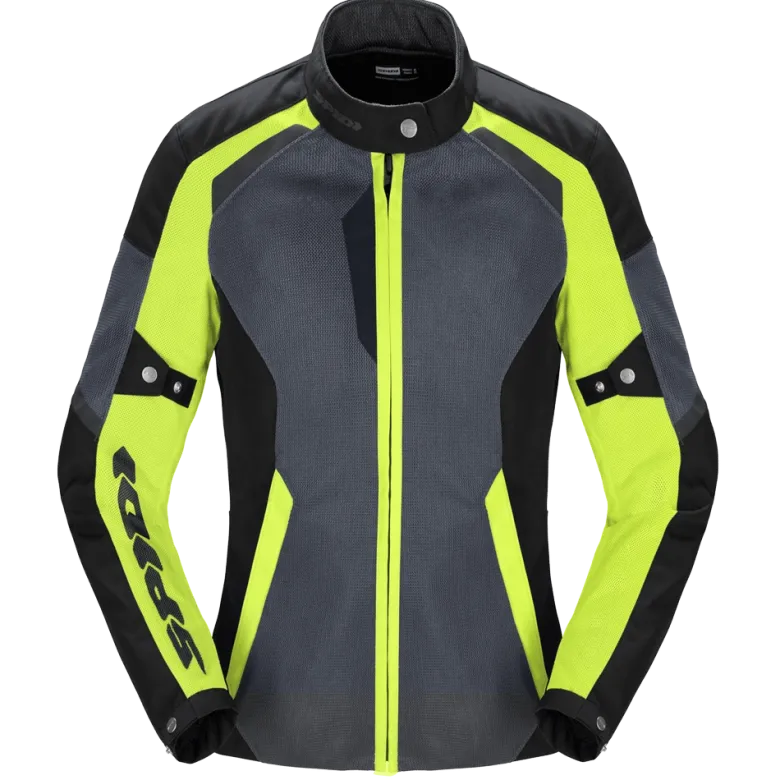 Kurtka tekstylna damska SPIDI TEK NET LADY YELLOW FLUO czarny szary żółty fluo