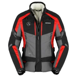 Kurtka tekstylna damska SPIDI 4 SEASON EVO LADY RED szary czarny czerwony