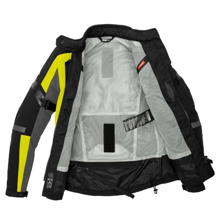Kurtka tekstylna damska SPIDI 4 SEASON EVO LADY YELLOW FLUO szary czarny żółty fluo