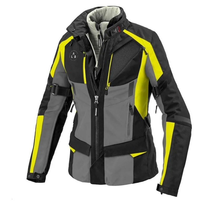 Kurtka tekstylna damska SPIDI 4 SEASON EVO LADY YELLOW FLUO szary czarny żółty fluo