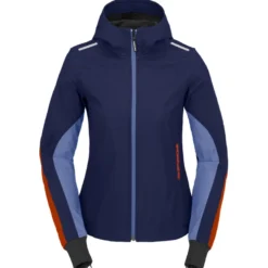 Kurtka tekstylna damska SPIDI HOODIE ARMOR LIGHT LADY NAVY/RED granatowy czerwony