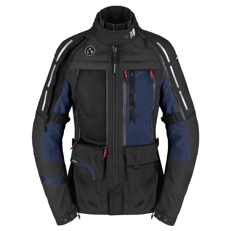 Kurtka tekstylna damska SPIDI 4 SEASON V3 LADY BLACK/BLUE czarny niebieski