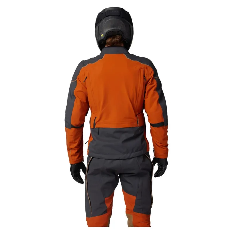 Kurtka tekstylna FOX DEFEND GORE-TEX ADV BURNT pomarańczowy szary