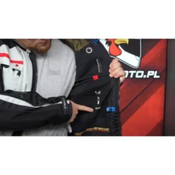 Kurtka tekstylna HELD CARESE EVO GORE-TEX GREY/RED szary czarny czerwony