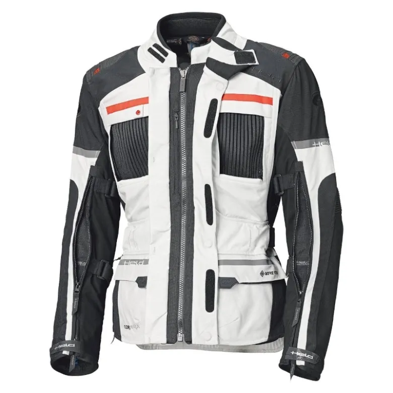 Kurtka tekstylna HELD CARESE EVO GORE-TEX GREY/RED szary czarny czerwony