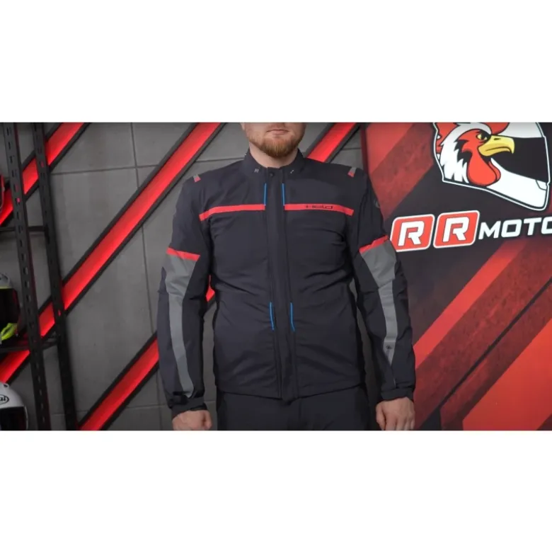 Kurtka tekstylna HELD CARESE EVO GORE-TEX GREY/RED szary czarny czerwony