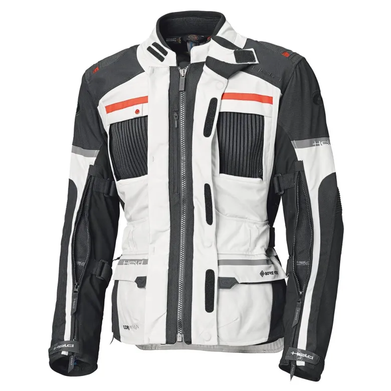 Kurtka tekstylna HELD CARESE EVO GORE-TEX GREY/RED szary czarny czerwony