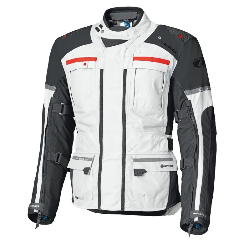 Kurtka tekstylna HELD CARESE EVO GORE-TEX GREY/RED szary czarny czerwony