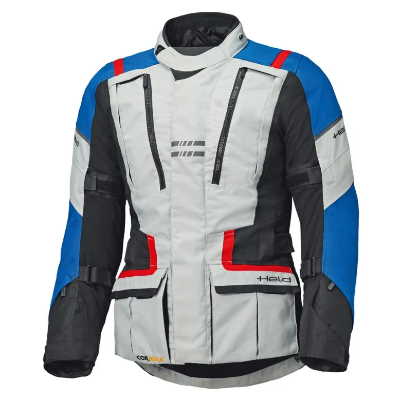 Kurtka tekstylna HELD HAKUNA MATATA III GREY/BLUE szary niebieski