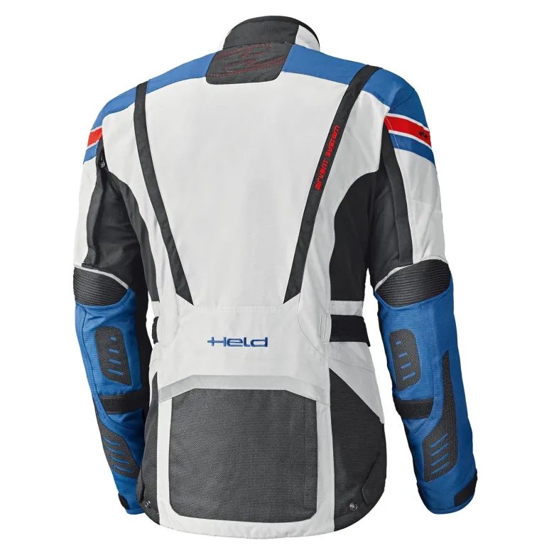 Kurtka tekstylna HELD HAKUNA II GREY/BLUE szary czarny czerwony niebieski