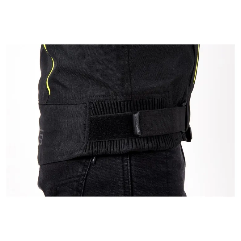 Kurtka tekstylna OZONE DELTA IV BLACK/FLO YELLOW czarny żółty fluo