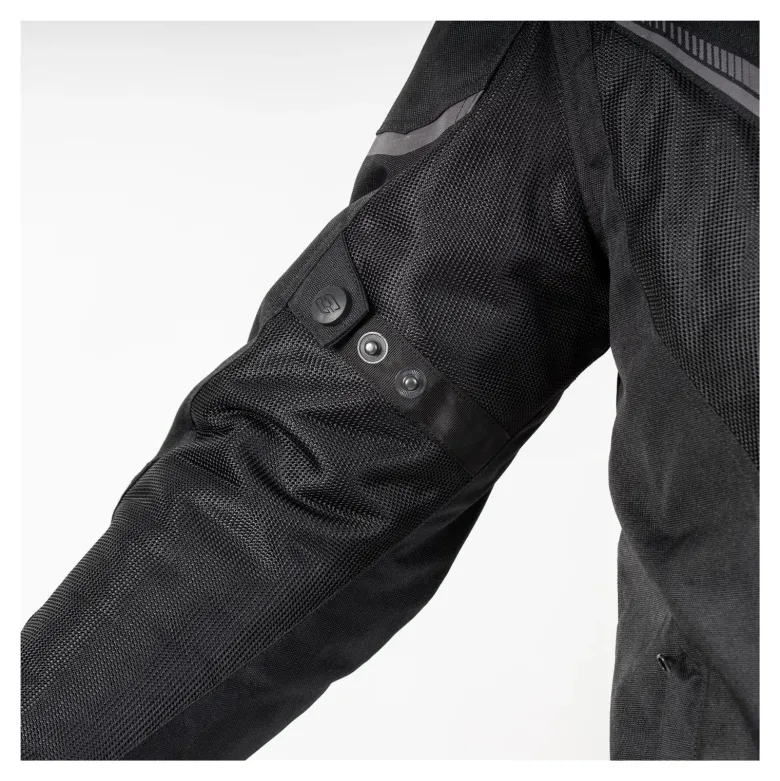 Kurtka tekstylna OZONE FLOW BLACK czarny