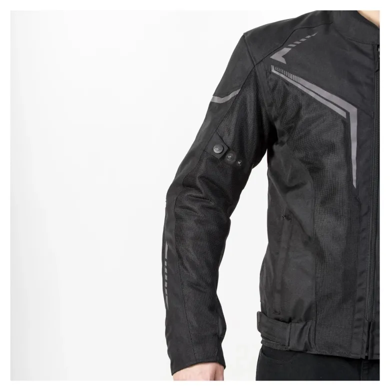 Kurtka tekstylna OZONE FLOW BLACK czarny