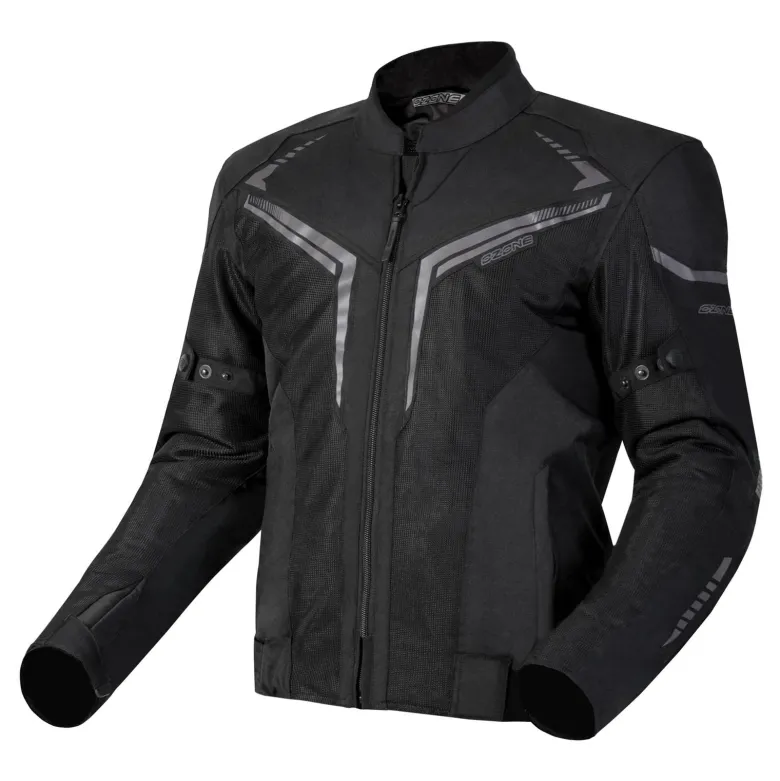 Kurtka tekstylna OZONE FLOW BLACK czarny