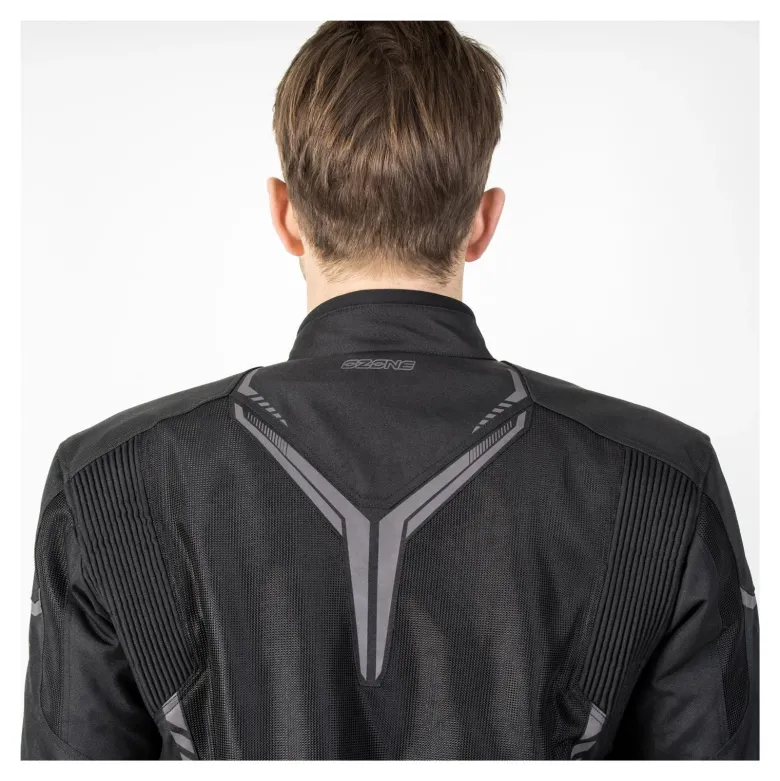 Kurtka tekstylna OZONE FLOW BLACK czarny