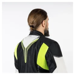 Kurtka tekstylna OZONE FLOW BLACK/GREY/FLUO YELLOW czarny szary żółty fluo