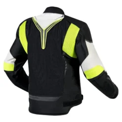 Kurtka tekstylna OZONE FLOW BLACK/GREY/FLUO YELLOW czarny szary żółty fluo