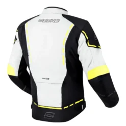 Kurtka tekstylna OZONE JET II ICE/BLACK/FLUO YELLOW szary żółty fluo czarny