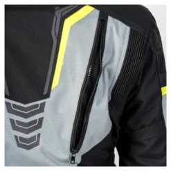 Kurtka tekstylna OZONE TOUR III BLACK/GREY/FLUO YELLOW czarny szary żółty fluo