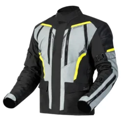 Kurtka tekstylna OZONE TOUR III BLACK/GREY/FLUO YELLOW czarny szary żółty fluo