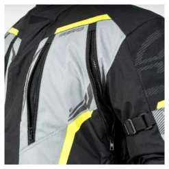 Kurtka tekstylna OZONE TOUR III BLACK/GREY/FLUO YELLOW czarny szary żółty fluo