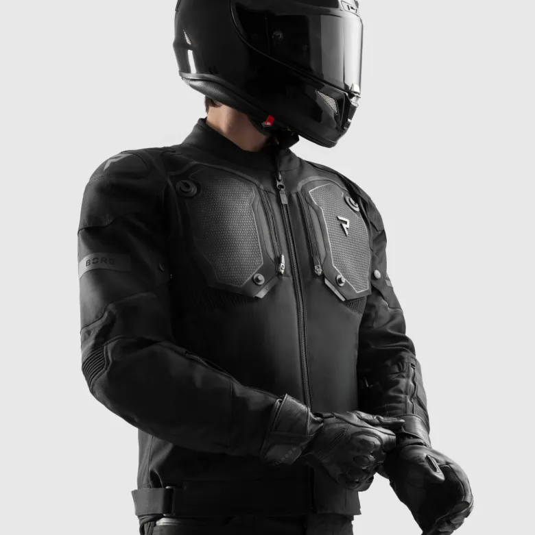 Kurtka tekstylna REBELHORN BORG II BLACK czarny