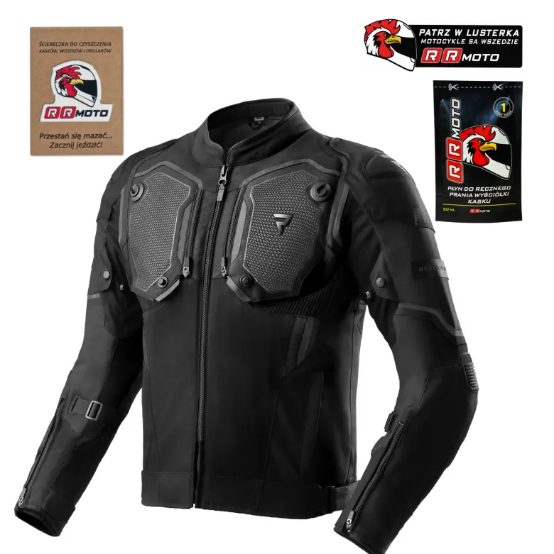 Kurtka tekstylna REBELHORN BORG II BLACK czarny