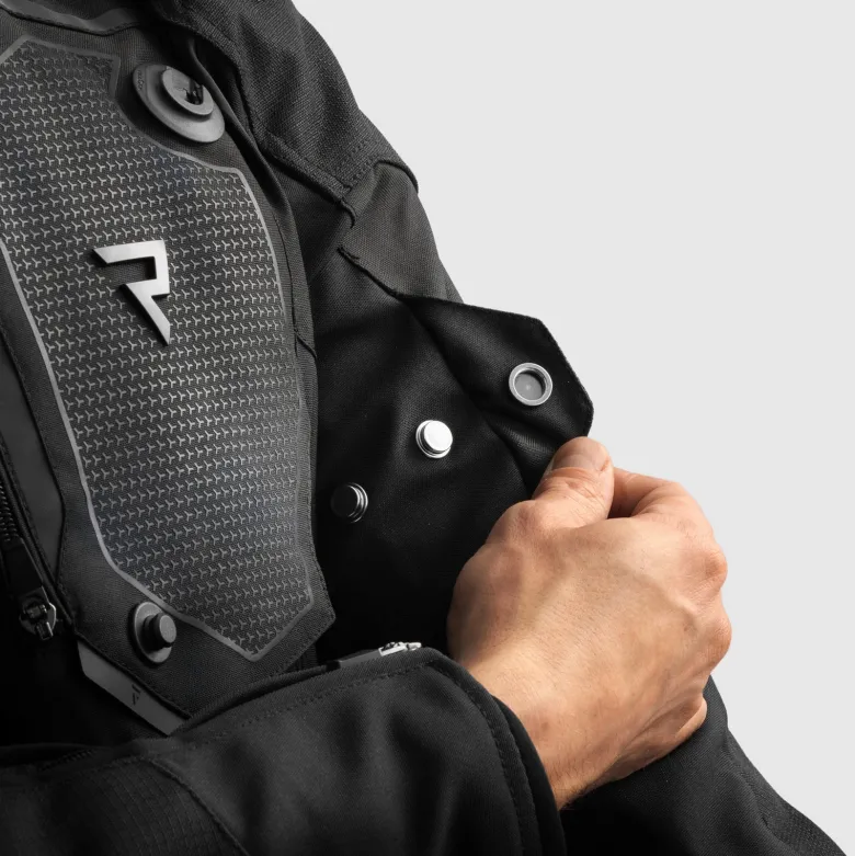 Kurtka tekstylna REBELHORN BORG II BLACK czarny