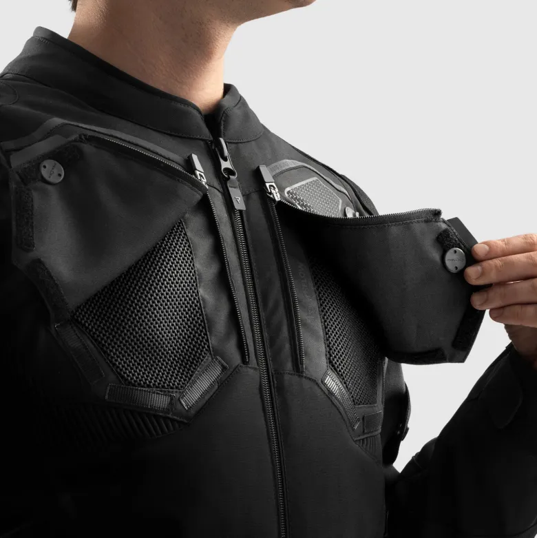 Kurtka tekstylna REBELHORN BORG II BLACK czarny