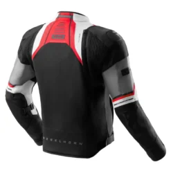 Kurtka tekstylna REBELHORN BORG II BLACK/GREY/RED czarny szary czerwony