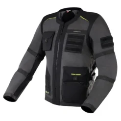 Kurtka tekstylna REBELHORN BRUTALE DARK GREY/BLACK/FLO YELLOW czarny szary żółty fluo