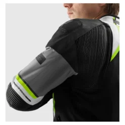 Kurtka tekstylna REBELHORN BORG II BLACK/GREY/FLUO YELLOW czarny szary żółty fluo