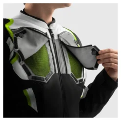 Kurtka tekstylna REBELHORN BORG II BLACK/GREY/FLUO YELLOW czarny szary żółty fluo