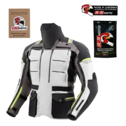 Kurtka tekstylna REBELHORN CUBBY V BLACK/GREY/FLUO YELLOW czarny szary żółty fluo