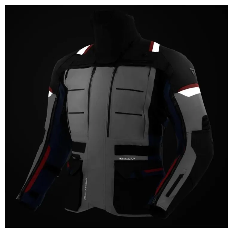 Kurtka tekstylna REBELHORN CUBBY V BLUE/GREY/RED niebieski szary czerwony czarny