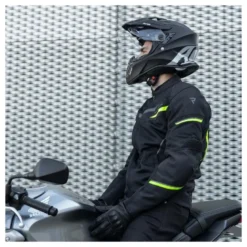 Kurtka tekstylna REBELHORN FLUX BLACK/FLO YELLOW czarny żółty fluo