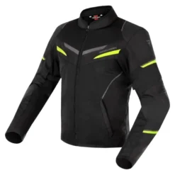 Kurtka tekstylna REBELHORN FLUX BLACK/FLO YELLOW czarny żółty fluo