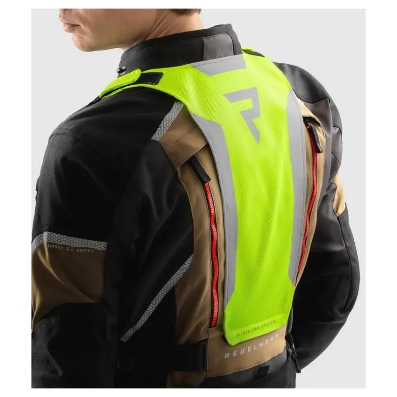 Kurtka tekstylna REBELHORN HARDY 3.0 DESERT/GREY/RED brązowy szary czerwony