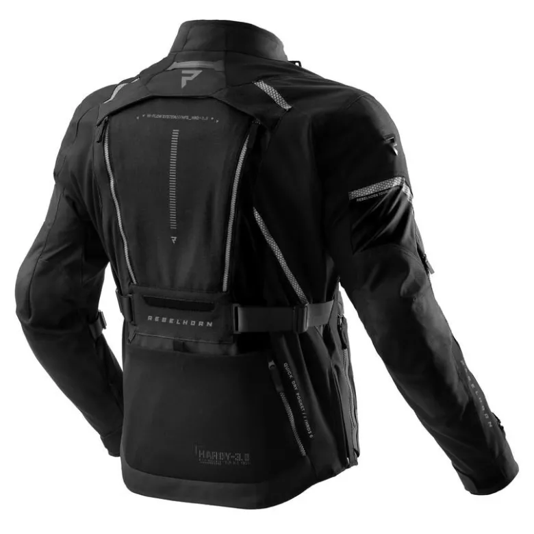 Kurtka tekstylna REBELHORN HARDY 3.0 BLACK czarny