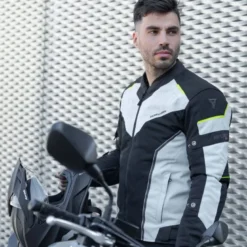 Kurtka tekstylna REBELHORN HIFLOW IV BLACK/SILVER/FLO YELLOW czarny srebrny szary żółty fluo