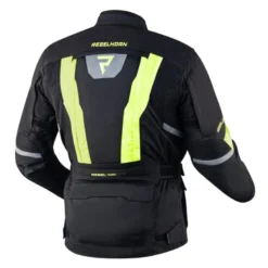 Kurtka tekstylna REBELHORN HARDY II BLACK/FLO YELLOW czarny żółty fluo