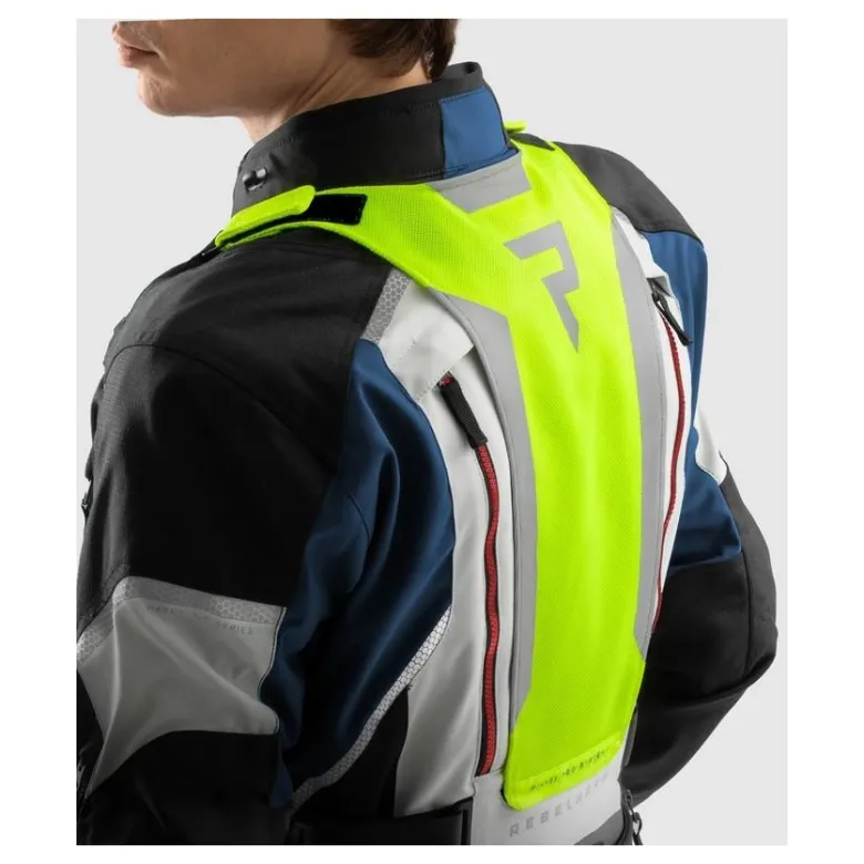 Kurtka tekstylna REBELHORN HARDY 3.0 BLUE/GREY/RED niebieski szary czerwony