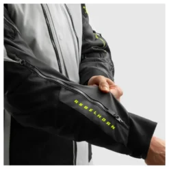 Kurtka tekstylna REBELHORN HARDY 3.0 BLACK/GREY/FLUO YELLOW czarny szary żółty fluo