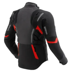 Kurtka tekstylna REBELHORN HIKER 4 BLACK/DARK GREY/RED szary czerwony