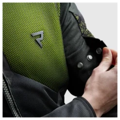 Kurtka tekstylna REBELHORN JAX BLACK/FLUO YELLOW czarny żółty fluo
