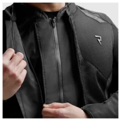 Kurtka tekstylna REBELHORN JAX BLACK czarny