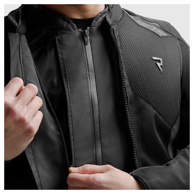 Kurtka tekstylna REBELHORN JAX BLACK czarny
