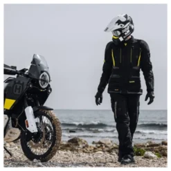 Kurtka tekstylna REBELHORN PATROL BLACK/FLO YELLOW czarny żółty fluo