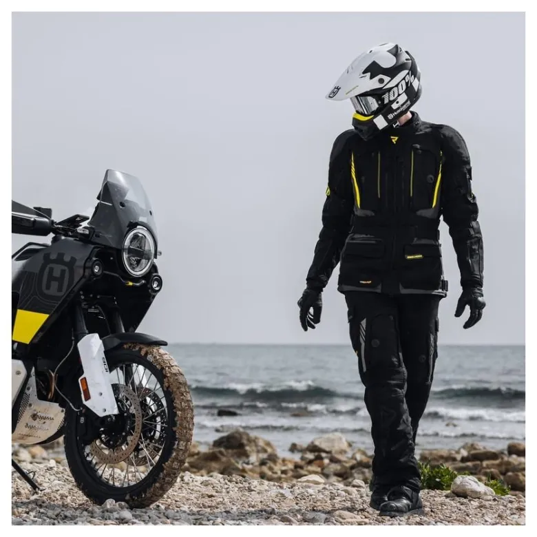 Kurtka tekstylna REBELHORN PATROL BLACK/FLO YELLOW czarny żółty fluo
