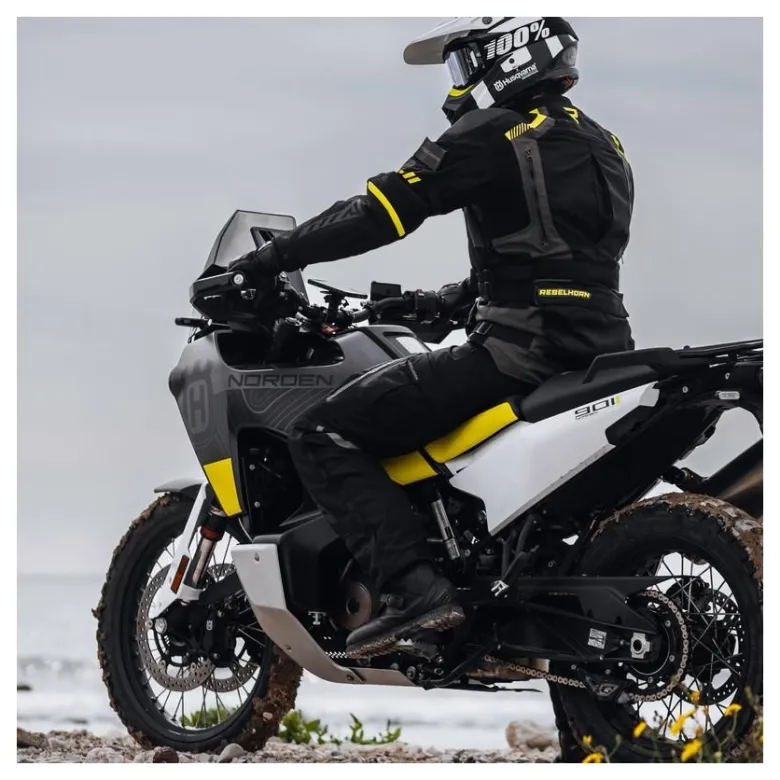 Kurtka tekstylna REBELHORN PATROL BLACK/FLO YELLOW czarny żółty fluo